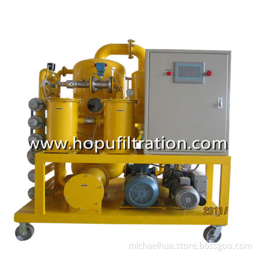 Double stage vacuum transformer oil purifier